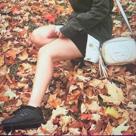 New Balance shoe sneakers size 2 (European 33.5) back leather runner sneakers - Picture 4 of 8